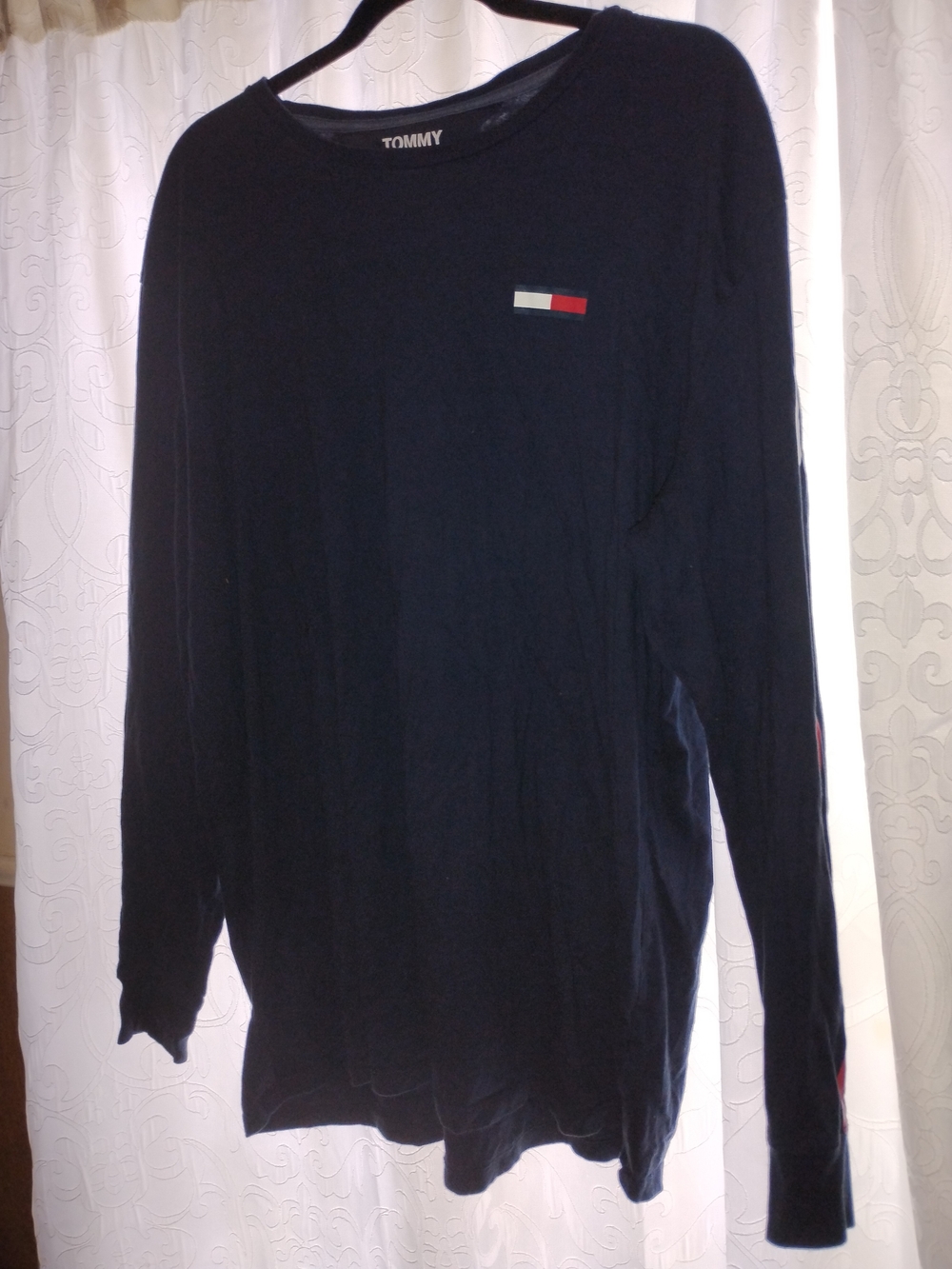 Tommy Hilfiger Men's Navy Long Sleeve Logo Shirt